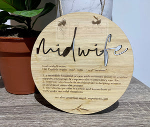 Midwifery Meaning Plaque