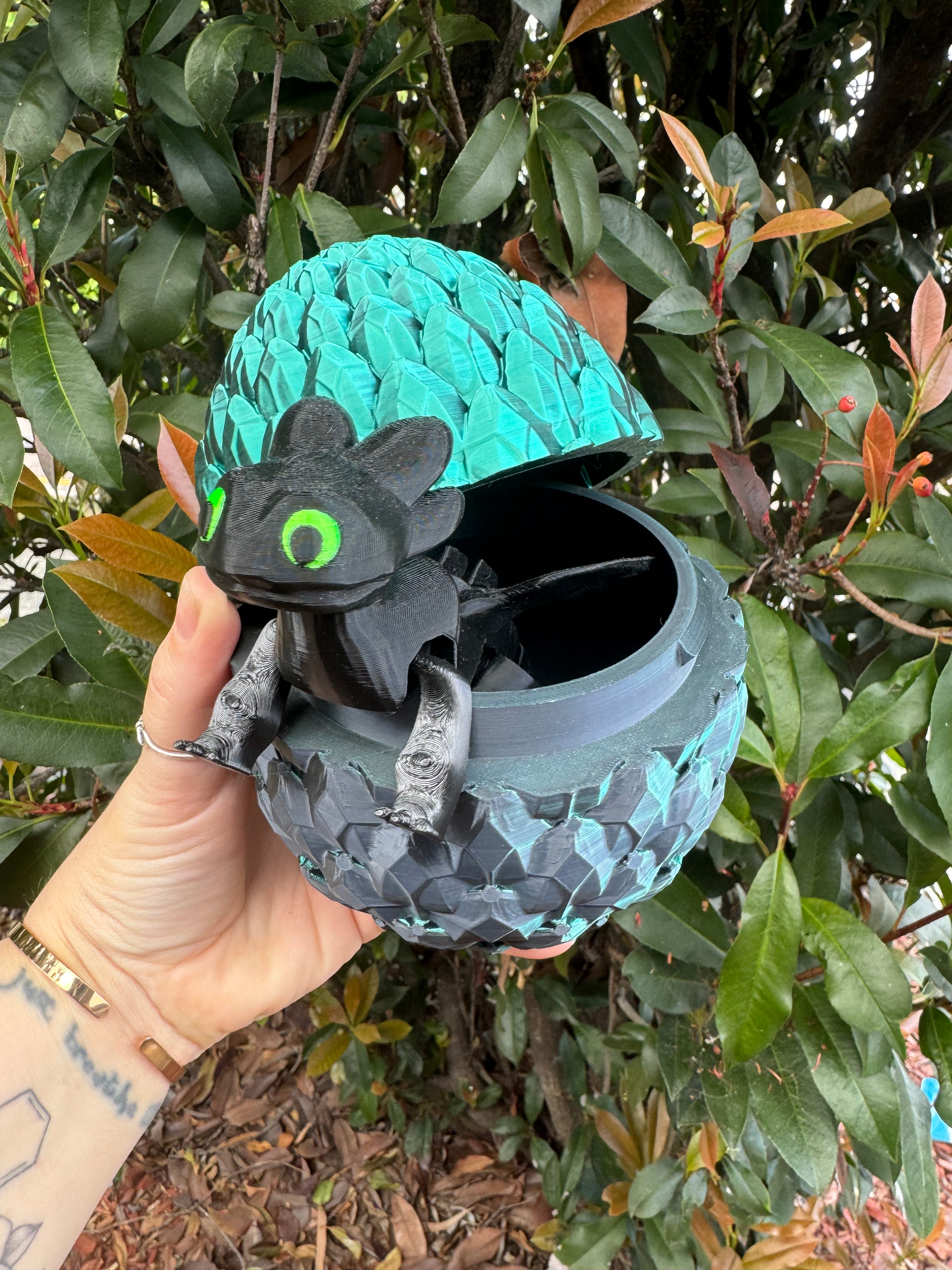 HTTYD 3D Printed Dragon and Egg