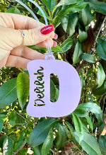 Load image into Gallery viewer, Letter Cutout Acrylic Bag Tag
