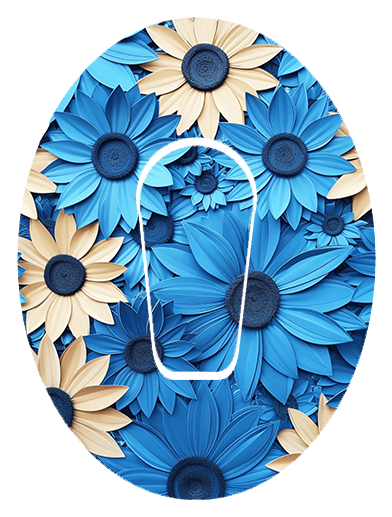 Blue Sunflower CGM/Pod Patch