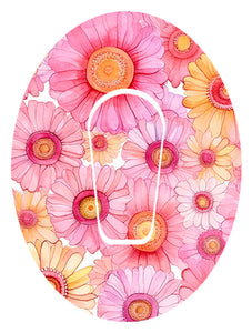 Pink Daisies CGM/Pod Patch