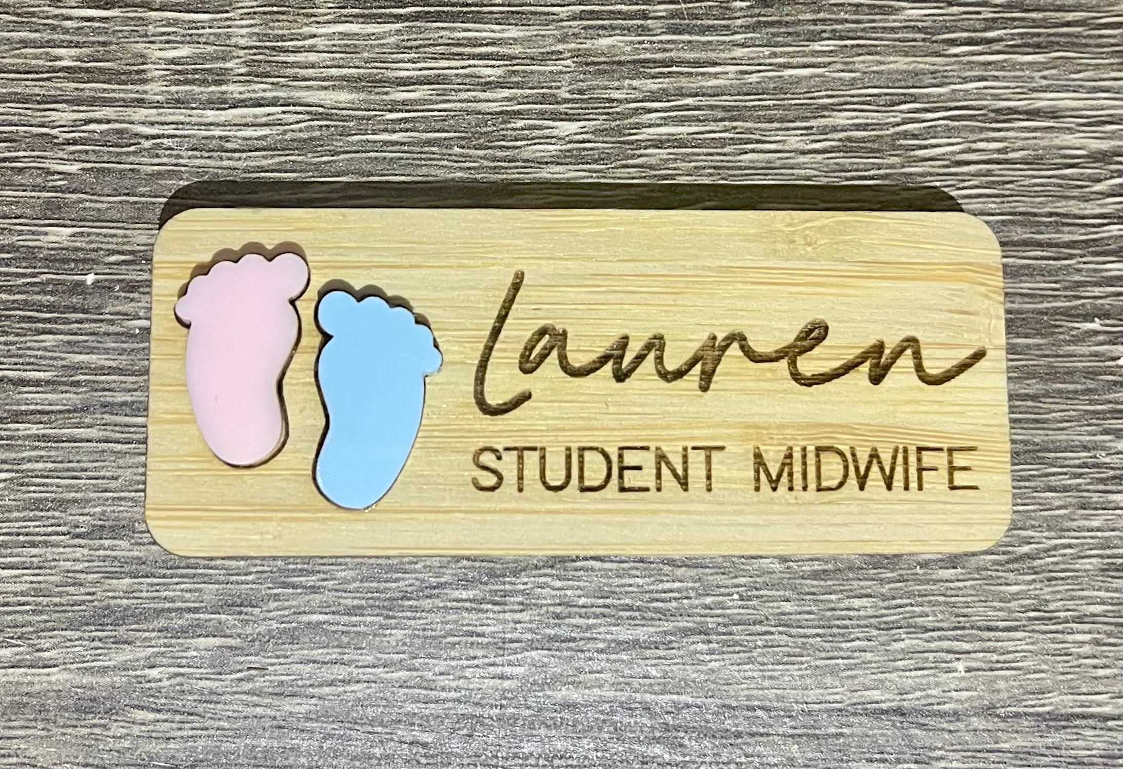 Bamboo & Acrylic Name Badges