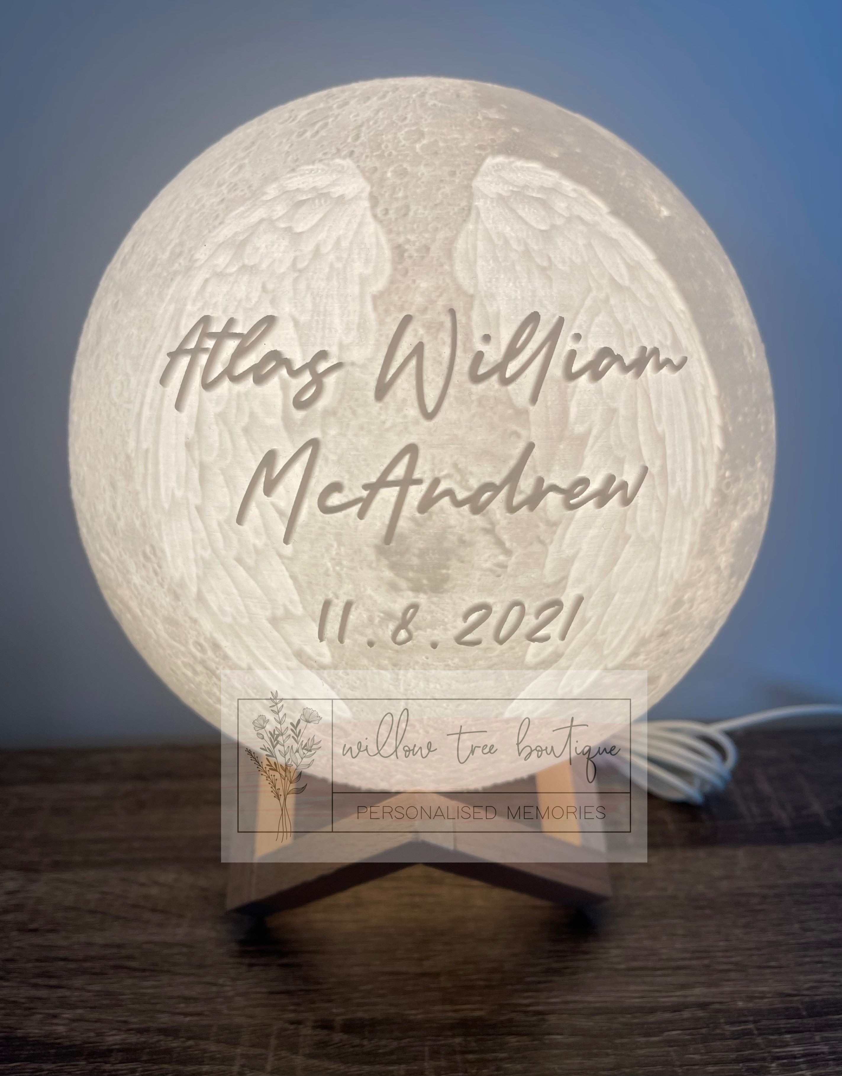 Custom Printed Moon Lamp