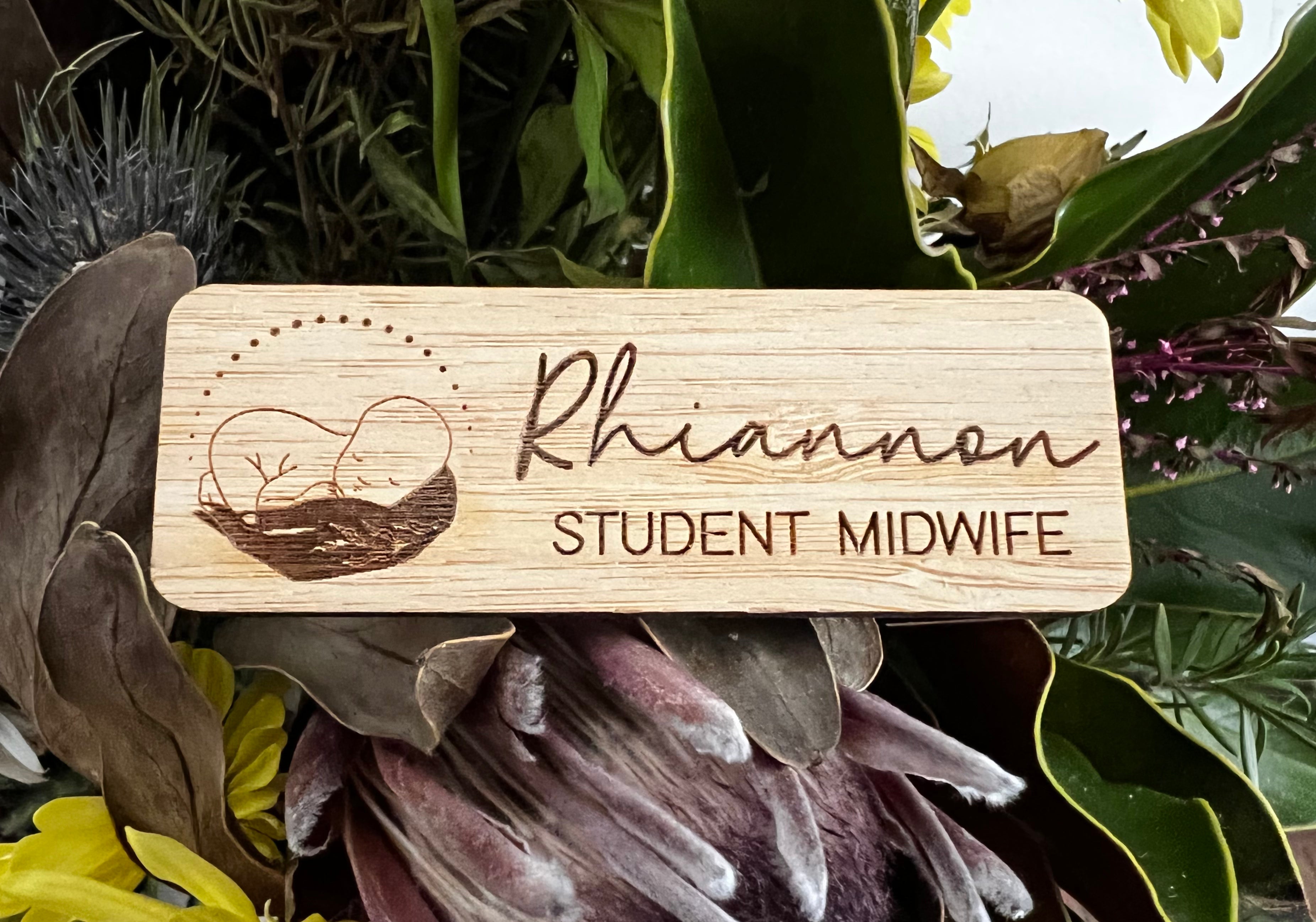 Fine Art Midwifery Name Badges