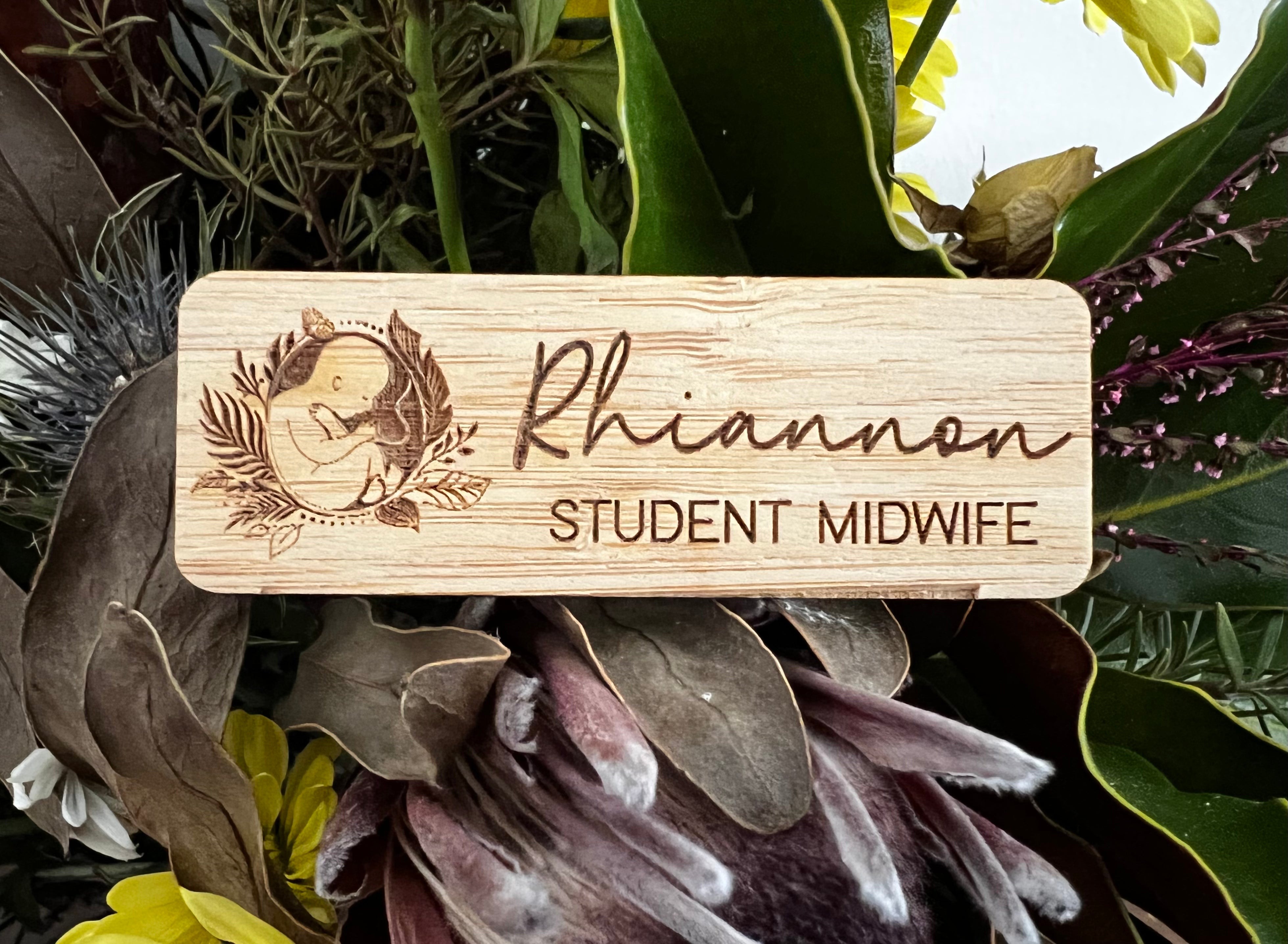 Fine Art Midwifery Name Badges