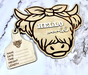 Highland Cow Newborn Set