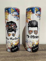 Load image into Gallery viewer, Custom Teachers 20oz Skinny Tumbler
