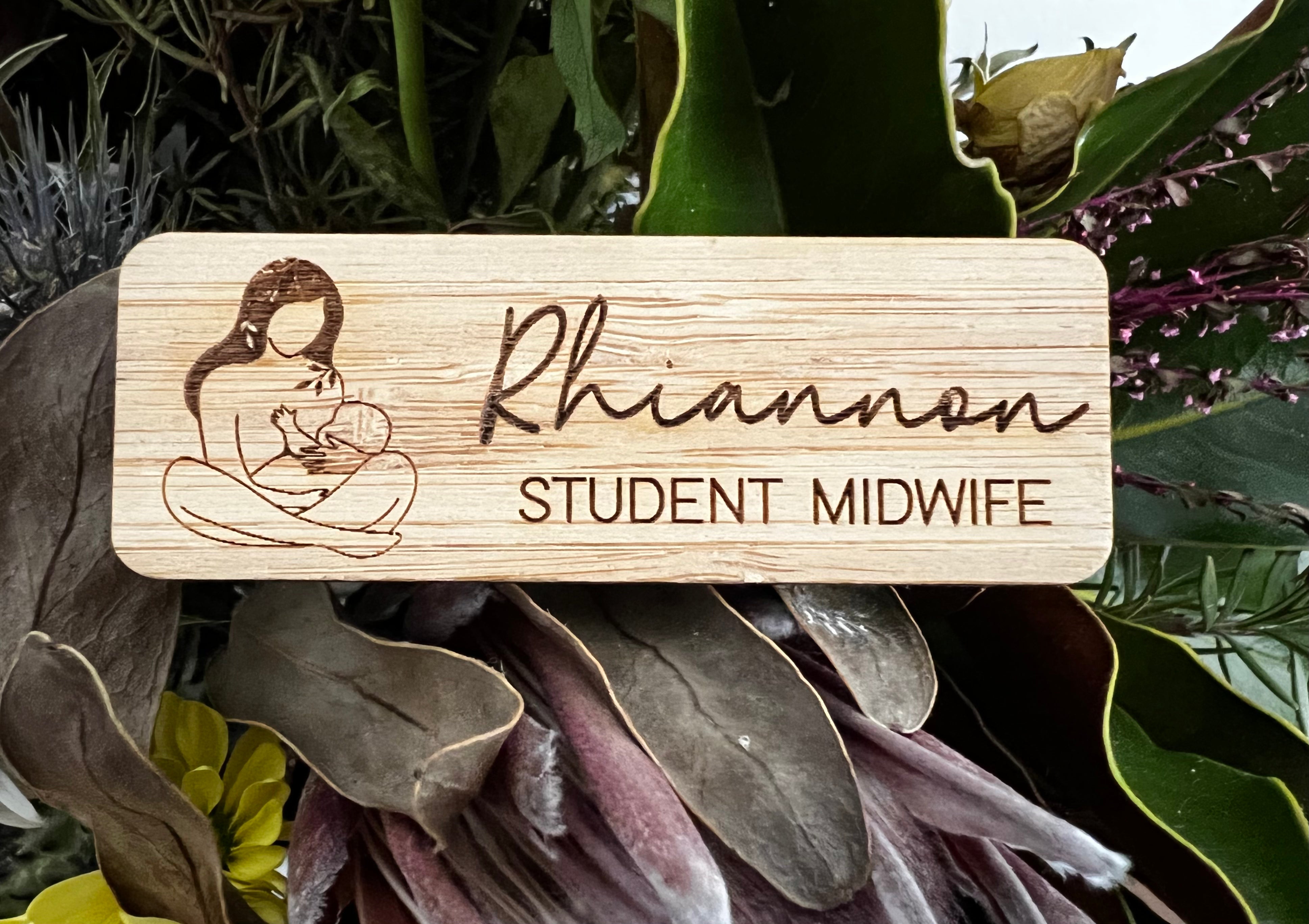 Fine Art Midwifery Name Badges