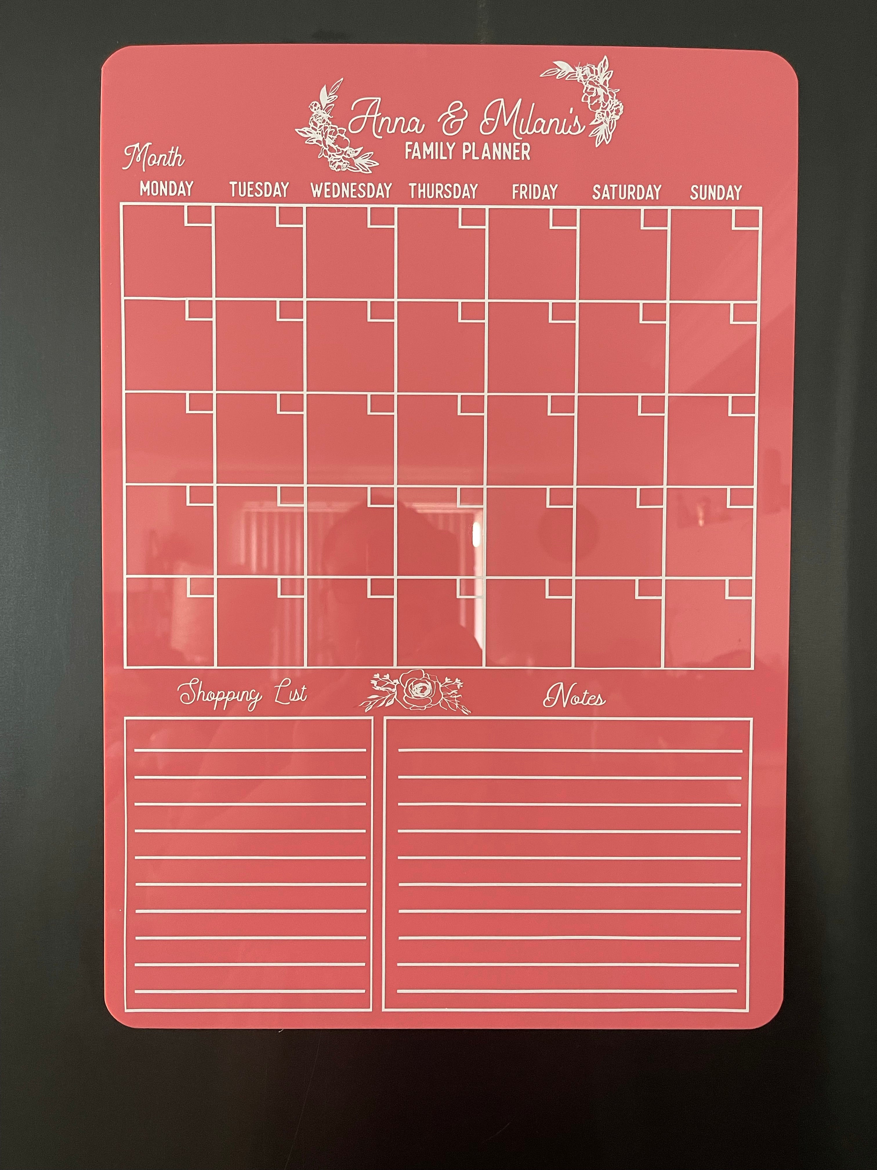 Acrylic Wall Planners