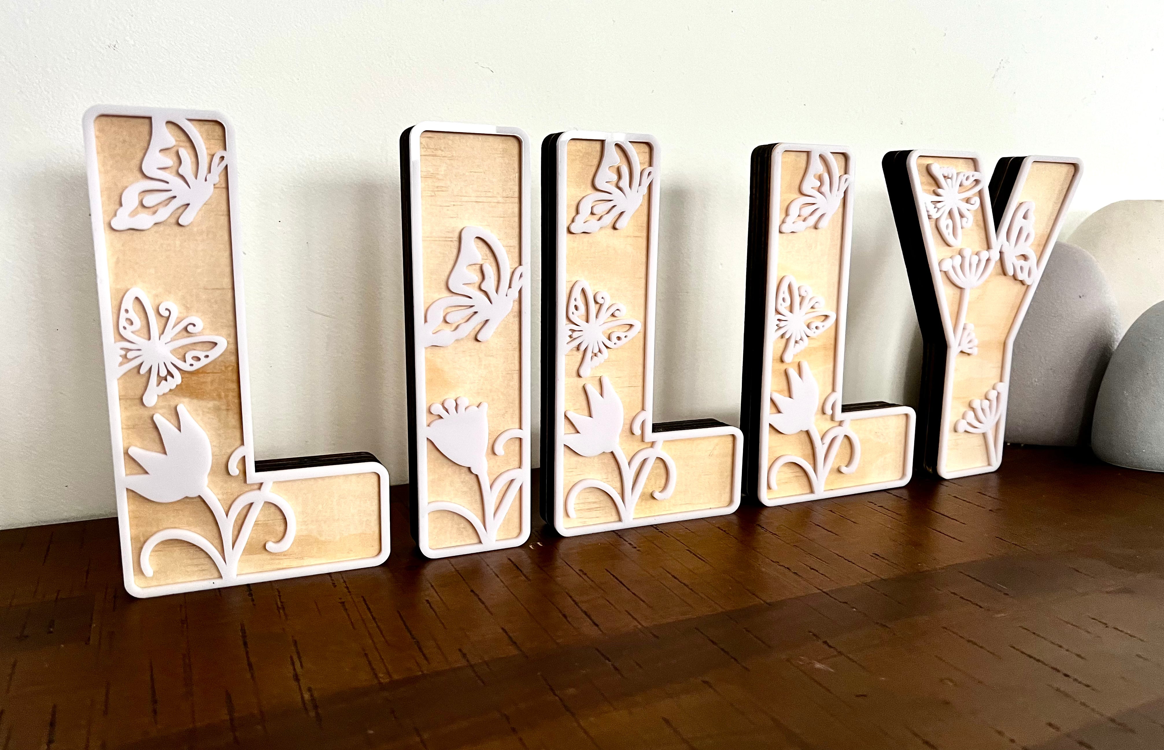 Freestanding Character Letters