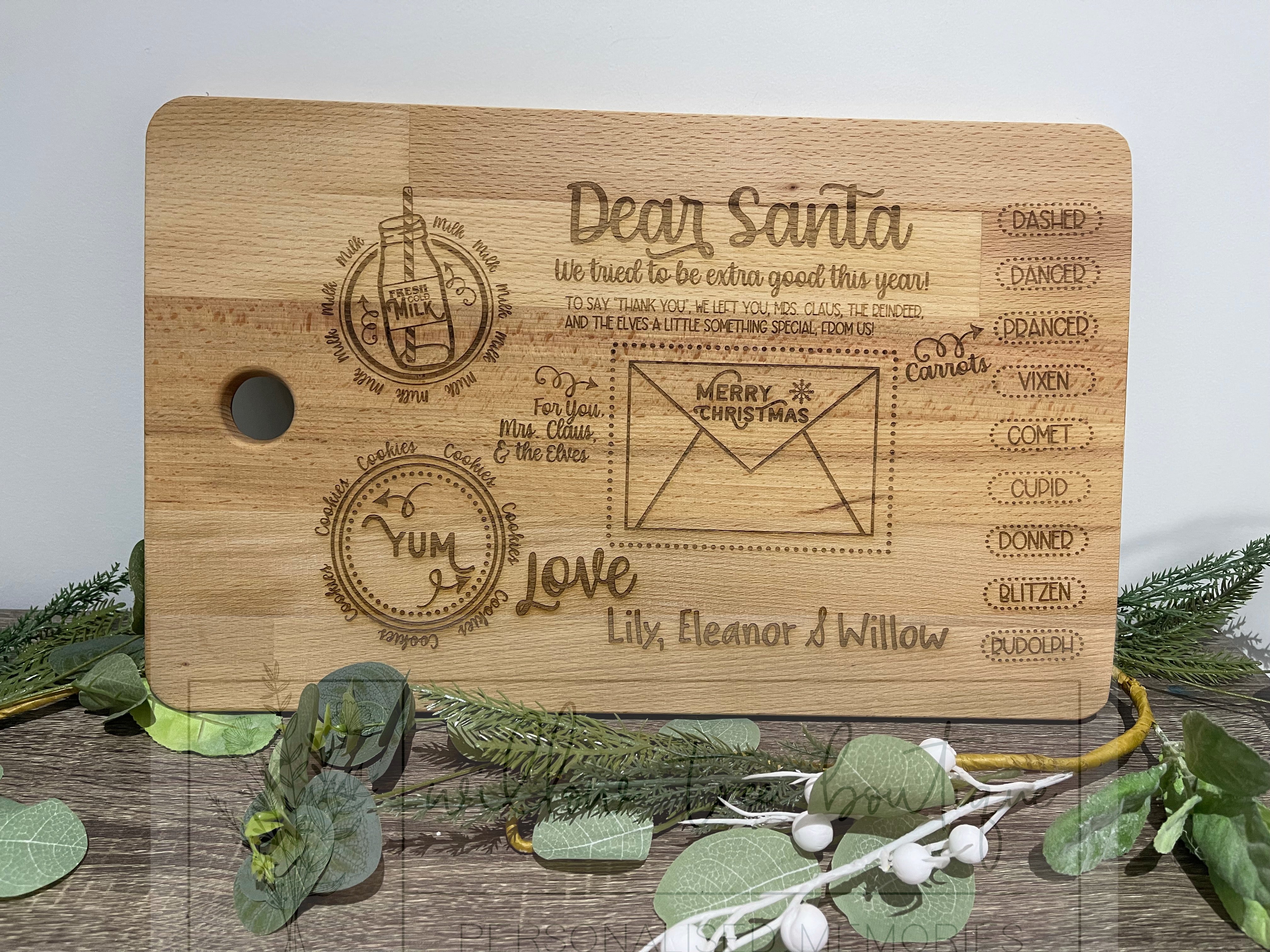 Engraved Santa Claus Board