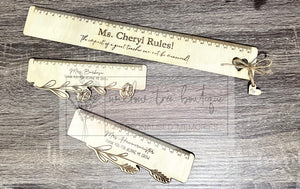 Custom Teacher Rulers